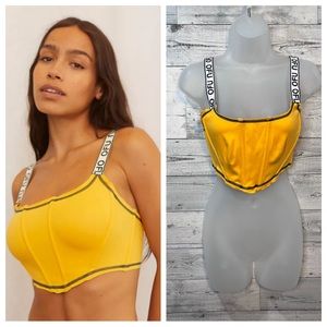 Urban Outfitters Out From Under Corset Top Structured Boning Varsity Style M